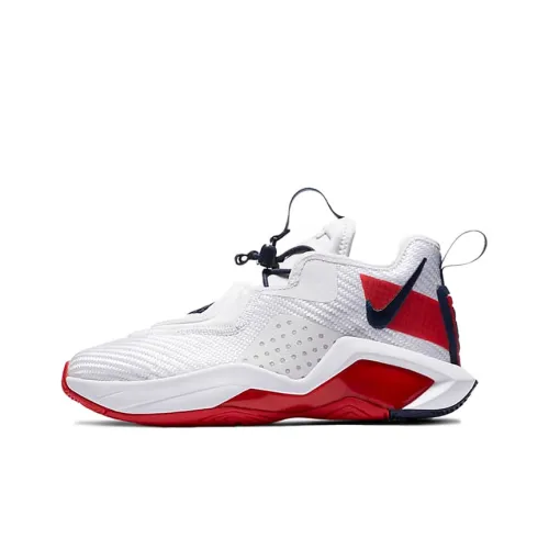 Nike Zoom Soldier 14 Противоскользящие амортизаторы MID Топ Детские баскетбольные кроссовки Подростки