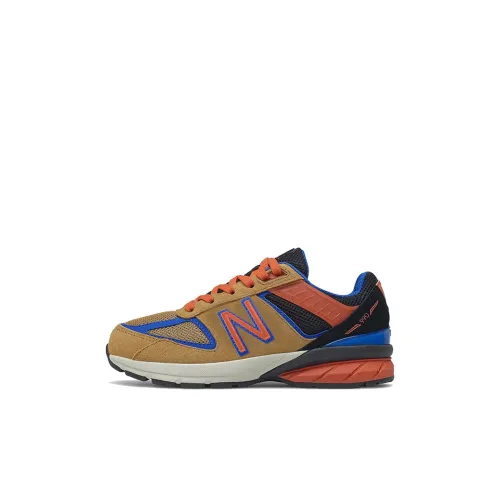 New Balance NB 990 V5 Детские повседневные кроссовки Коричневый Апельсин Для детей от 3 до 7 лет