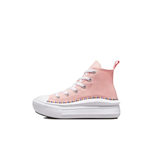 Converse Chuck Taylor All Star Move Платформа High Топ Kids Кеды Розовый Children Возраст 3-7 лет