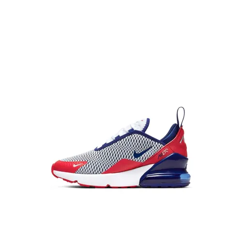 Nike Air Max 270 Kids Lifestyle Shoes Белый синий красный Дети Возраст 3-7 лет