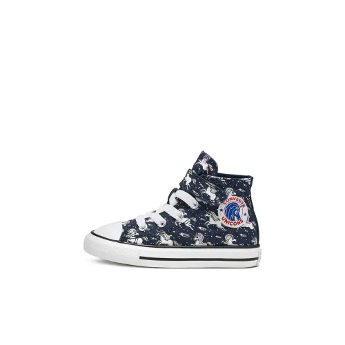Converse Chuck Taylor All Star Наклеенный High Топ High Топ Обувь для малышей Морской синий Infant And Toddler