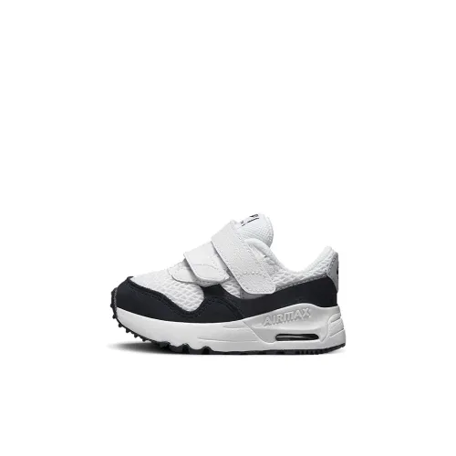 Nike Air Max SYSTM Low Топ Обувь для малышей Черный белый Infant And Toddler