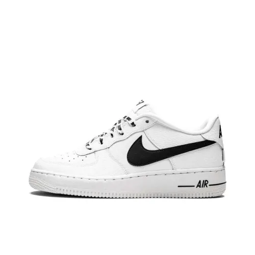 Nike Air FORCE 1 LV8 Low Топ Детский Скейтбординг Белый Черный