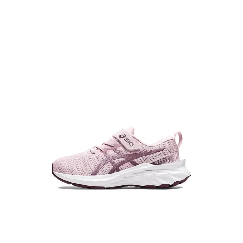 Asics Novablast 2 Low Топ Детские беговые кроссовки Пыльно-розовый Children Aged 3 7 Лет