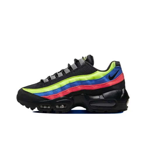 Nike Air Max 95 Low Топ Детские Беговые Кроссовки Черный Зеленый Подростки