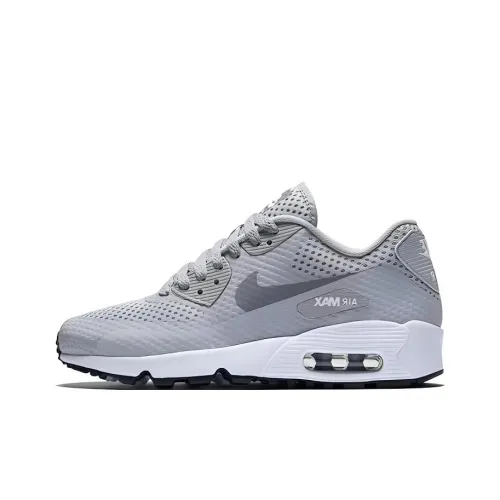 Nike Air Max 90 Breathe Low Топ Детские Скейтбординги Серый Подростки