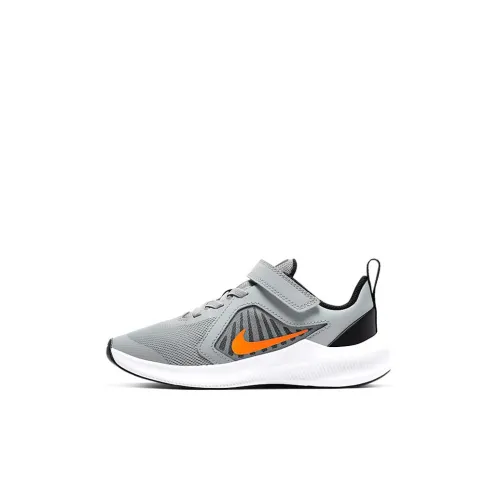 Nike Downshifter 10 Slip-Resistant Амортизация Дышащий Низкий Топ Детские Беговые Кроссовки Серый Оранжевый