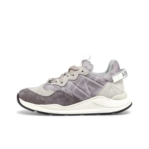 FENDI Slip-resistant Abrasion-resistant Low Top Kids Lifestyle Shoes Gray Teenagers FENDI Противоскользящие Аbrasion-resistant Низкие Кеды для Детей Lifestyle Серые Подростки