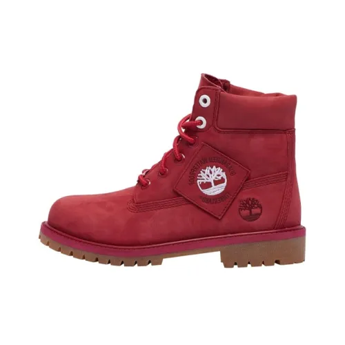 Timberland Детские кожаные сапоги для школьного возраста