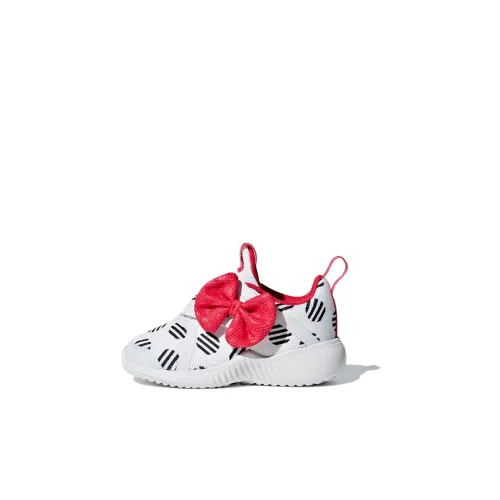 Adidas Fortarun Устойчивая к истиранию Низкая Обувь для малышей Белый Красный Infant и Toddler