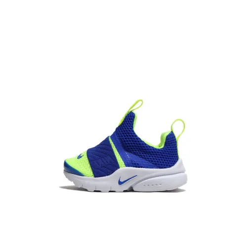 Nike Presto Extreme Low Топ Беговые кроссовки Синий желтый Для малышей и детей дошкольного возраста
