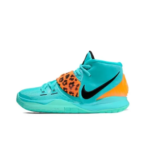Nike Kyrie 6 Oracle Aqua Устойчивый к истиранию MID Баскетбольные кроссовки Освежающий Синий