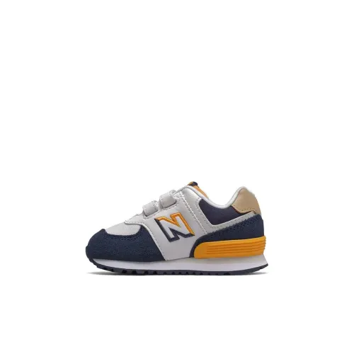 New Balance NB 574 Series Низкий Топ Обувь для малышей Синий Белый Infant и Toddler