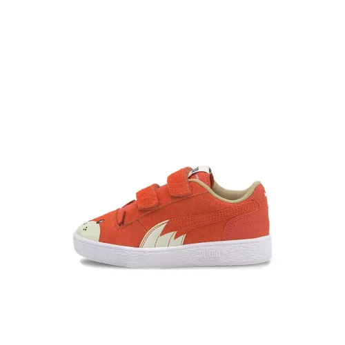 PUMA Ralph Sampson Animals Низкий Топ Детские Скейтбординги Апельсин Дети Возраст 3-7 Лет