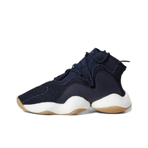 Adidas Originals Crazy BYW J Амортизация MID Топ Баскетбольные кроссовки Темно-синий Белый Подростки