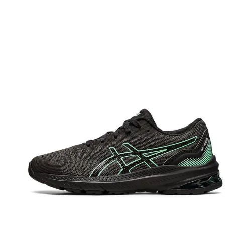 Asics GT 1000 11 Low Топ Детские беговые кроссовки Черный Зеленый Подростки