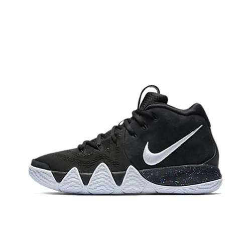 Nike Kyrie 4 Kyrie 4 MID Топ Детские Баскетбольные кроссовки Черный Белый