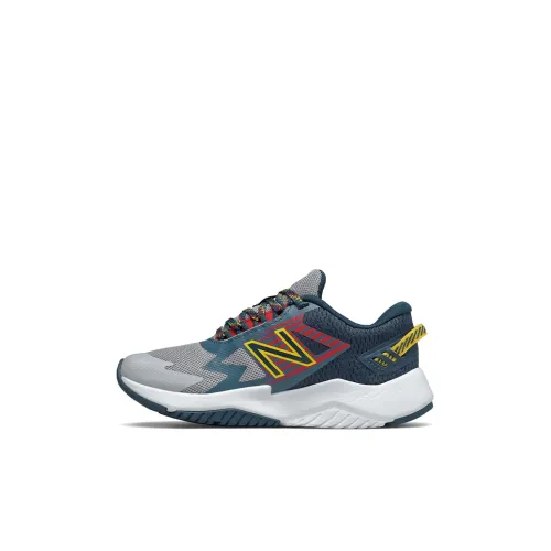New Balance NB Rave RUN Series Низкий Топ Kids Lifestyle Shoes Серый Синий Детский