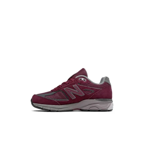 New Balance 990 Коллекция V4 Low Топ Детские беговые кроссовки Темно-красный для детей 3-7 лет