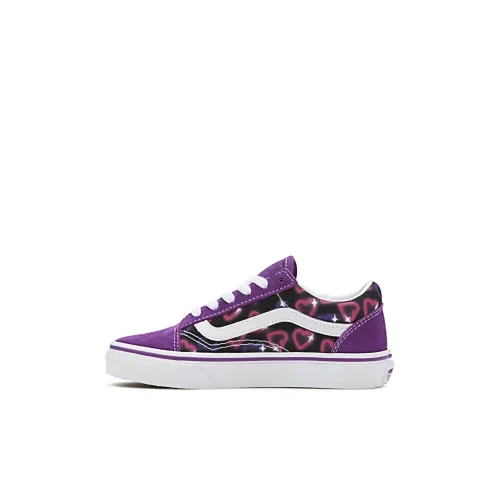 Vans Old Skool Collection Детские Скейтбординги Низкие Топы Фиолетовые Kids