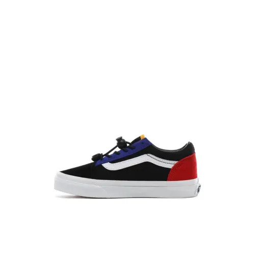Vans Old Skool Collection Низкий Топ Детские Скейтбординги Черный Красный для Детей Возрастом 3-7 Лет