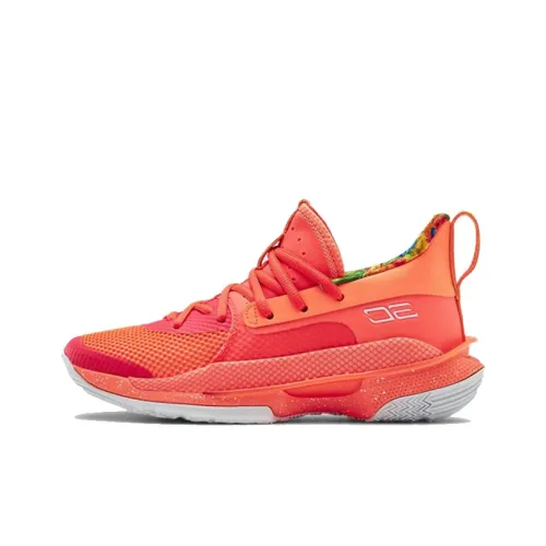 Under Armour Curry 7 Детская баскетбольная обувь Низкий топ Школьный возраст