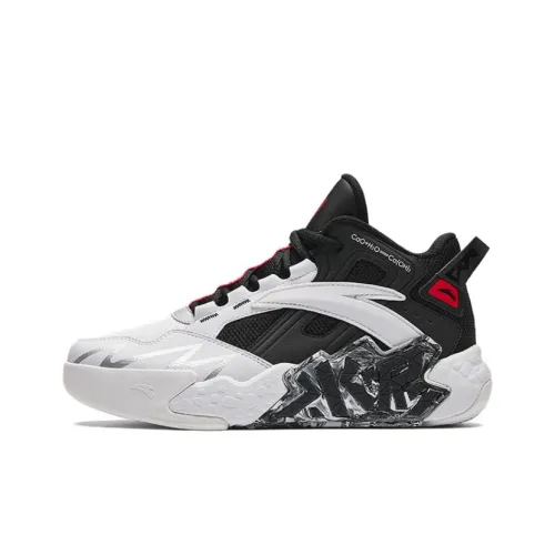 Antakids Цемент Разрушитель Дышащие Низкие Баскетбольные Кроссовки для Детей Белый Черный