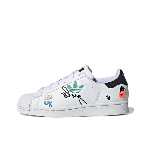 Adidas Originals Pure J Slip Resistant Abrasion Resistant Breathable Low Top Детские Скейтбординги Белый