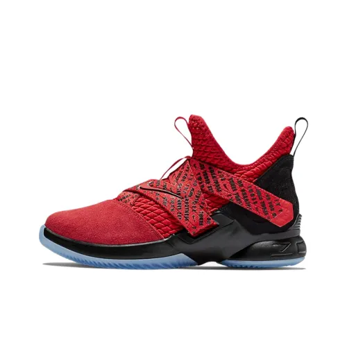 Nike Lebron 12 Противоскользящие Амортизирующие Устойчивые к Износу MID Топ Детские Баскетбольные Кроссовки