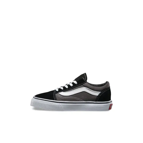 Vans Old Skool Collection Низкий Топ Детские Скейтбординги Черный Серый для Детей Возрастом 3-7 Лет