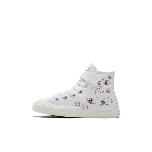 Converse Chuck Taylor All Star 1V High Топ KIDS Кеды Белый черный для детей 3-7 лет