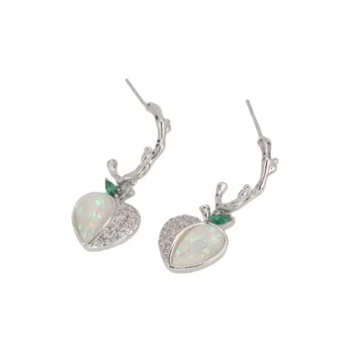 Серьги-гвоздики из стерлингового серебра 925 пробы Vegetarian унисекс