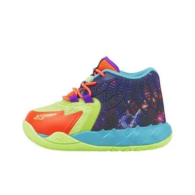 PUMA MB.01 Высокие Топы Детские Баскетбольные Кроссовки Оранжевые Подростки