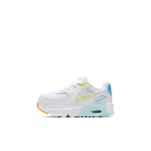 Nike Air Max 90 Low Топ Обувь для малышей Свет Радужный Infant And Toddler