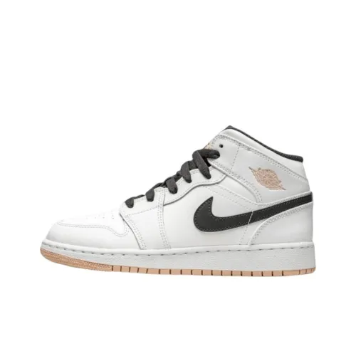 Jordan Air Jordan 1 MID 'Arctic Orange' MID Топ Детские Баскетбольные Кроссовки Arctic Orange