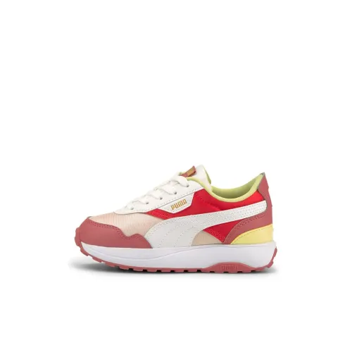 PUMA Cruise Rider Trainer Low Топ Детские беговые кроссовки Розовый для детей 3-7 лет