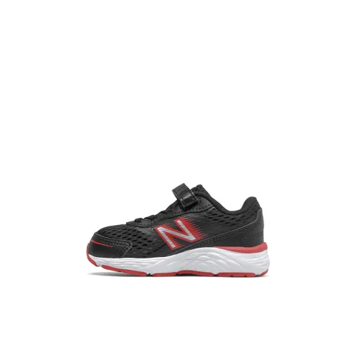 New Balance NB 680 Series V6 Амортизация Низкий Топ Обувь для малышей Черный Красный Infant и Toddler