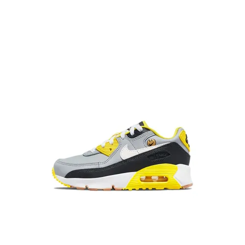 Nike Air Max 90 Low Топ Kids Lifestyle Shoes Серый Желтый Подростки