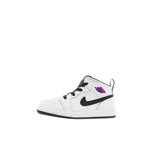 Jordan Air Jordan 1 MID GT Амортизация противоскользящий легкий MID Топ Обувь для малышей Infant и Toddler