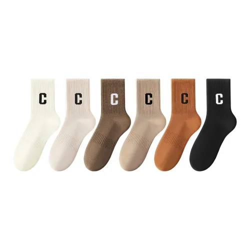H YXIANG Носки Crew Женские упаковка из 6 пар