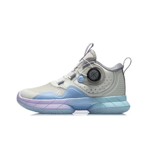 LINING YOUNG Уэйд Reborn MID Топ Детские Баскетбольные Кроссовки Белый Синий Розовый Подростки