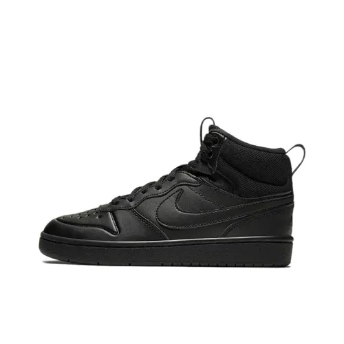 Nike Court Borough Mid2 MID Топ Скейтборд Кроссовки Черный Подростки