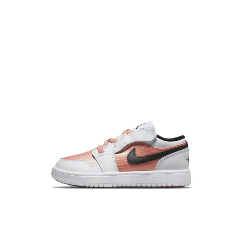 Jordan Air Jordan 1 Low Alt Low Топ Детские баскетбольные кроссовки Белый Розовый Черный Для детей 3-7 лет