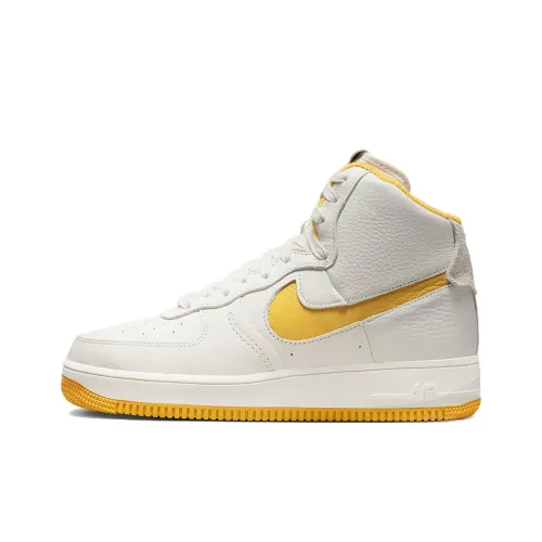 Nike Air FORCE 1 Sculpt High Топ Детские Скейтбординги Белый Желтый Подростки