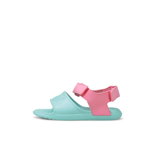 PUMA Divecat V2 Детские сандалии розовые зеленые для детей 3-7 лет