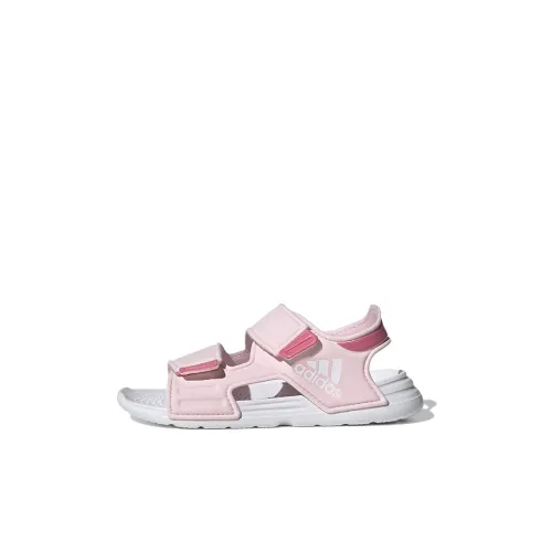 Adidas Altaswim Slip-resistant и дышащие детские сандалии розовые для детей 3-7 лет