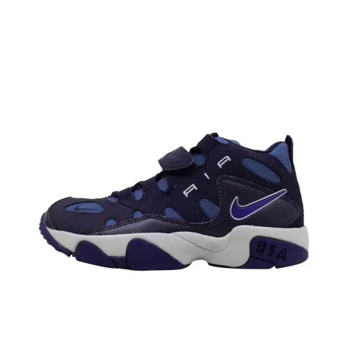 Nike Air Шипы Raider Устойчивый к истиранию Дышащий MID Топ Детские беговые кроссовки Темно-фиолетовый Подростки