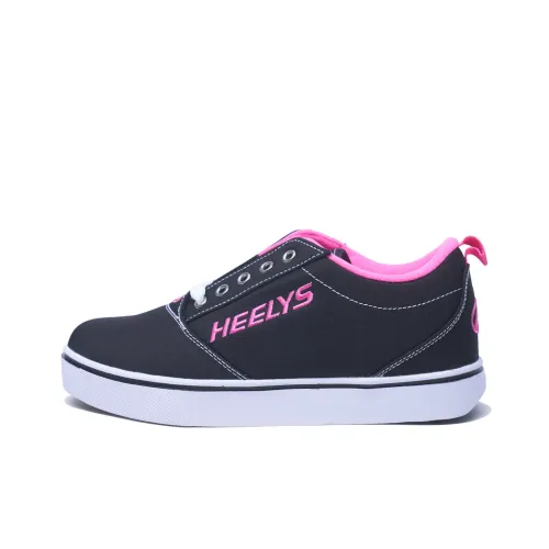 HEELYS Кроссовки противоскользящие устойчивые к истиранию детские повседневные черные розовые для подростков