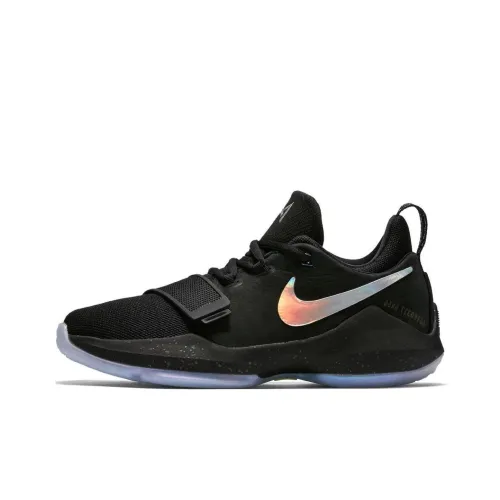 Nike PG 1 Slip-Resistant и Breathable Low-Top Детская Беговая Обувь Черная Подростки