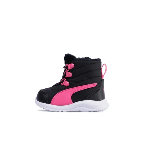 PUMA Fun Racer Boot AC Inf High Топ Обувь для малышей Черно-розовый Infant And Toddler